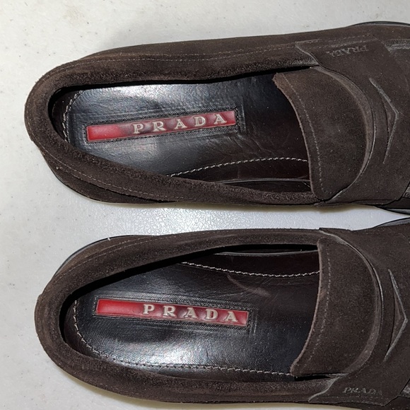 PRADA MOCCASINS IN BROWN SUEDE - Picture 8 of 8